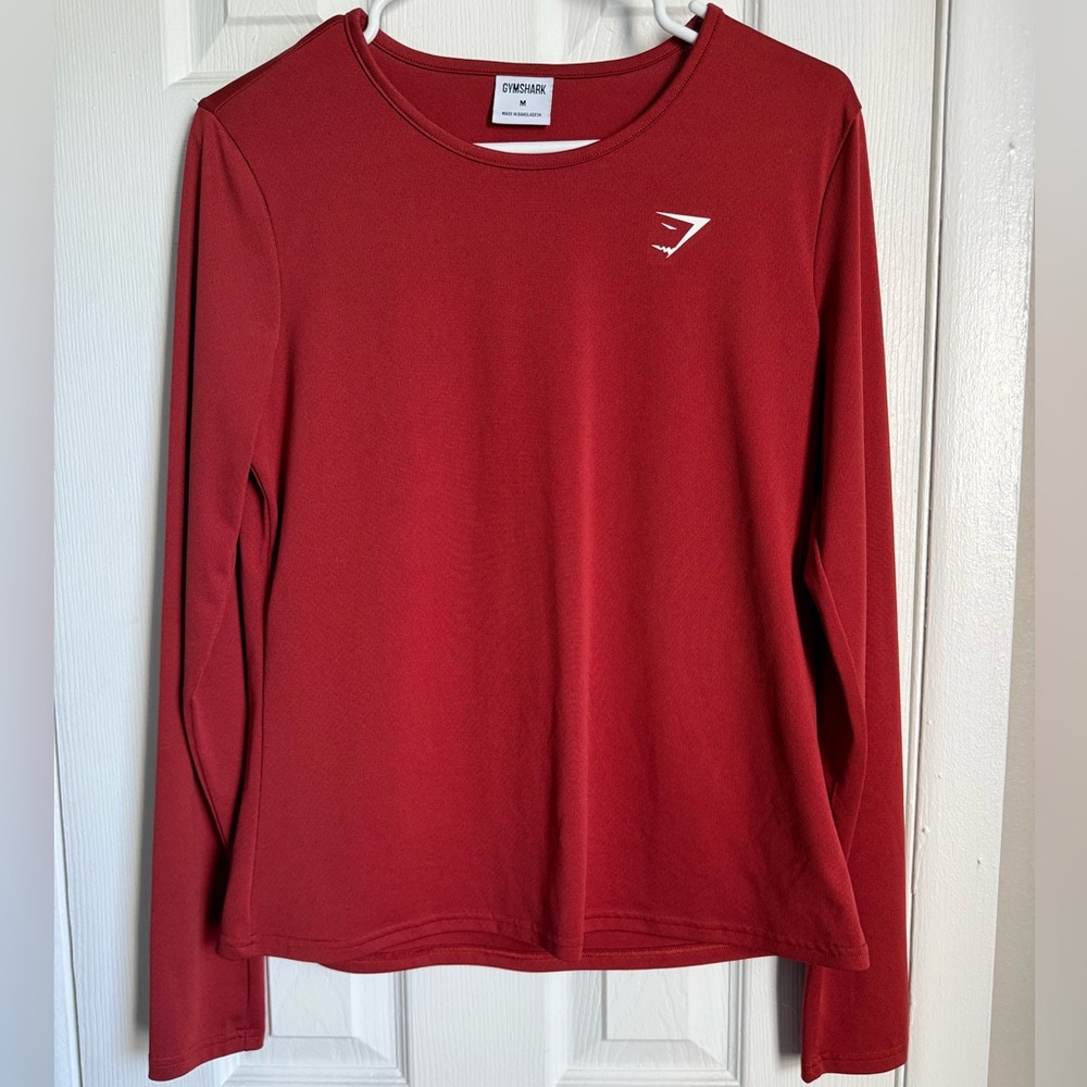 Gymshark Red Long Sleeve Shirt
